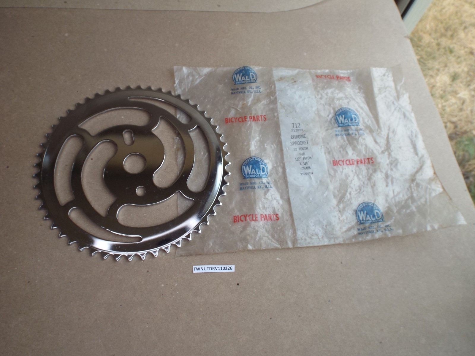 VTG Wald 52 Tooth Bicycle Chrome Chain Ring / Crank Sprocket – New Other -Nice!