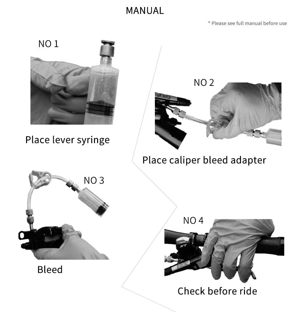 Hydraulic Disc Brake Bleed Kit Advanced Version for AVID, Hayes and Formula