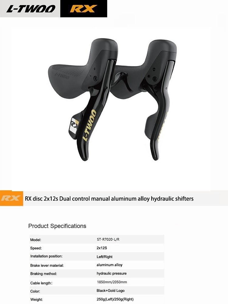 LTWOO RX 2X12 Speed Hydraulic Road Bike Groupset Bicycle Shifters Components US