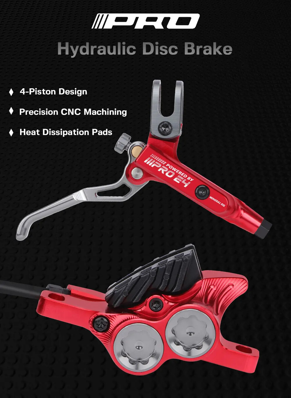 Bicycle Hydraulic Disc Brake 800/1550mm Mountain Bike Oil Brake Caliper Sets