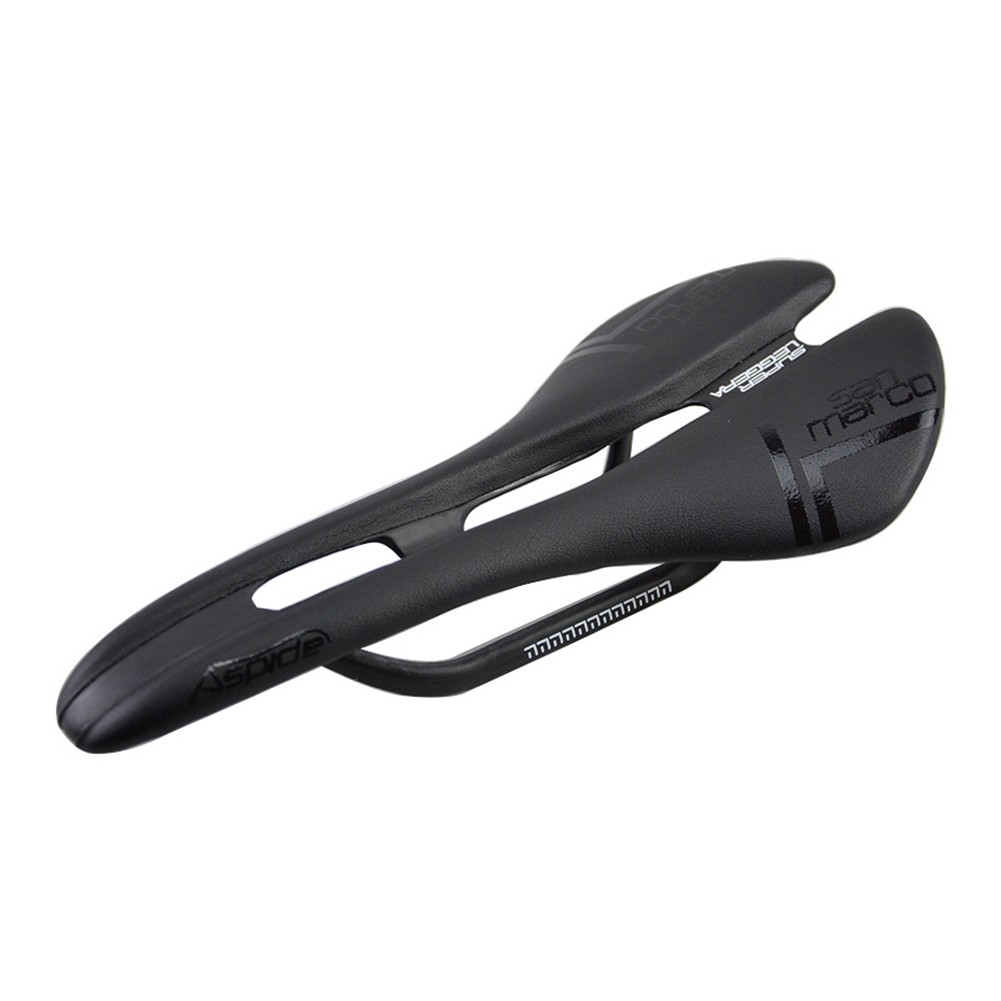Carbon PV leather Hollow Seat Saddle 278*130mm for MTB Bike Road Bicycle Racing