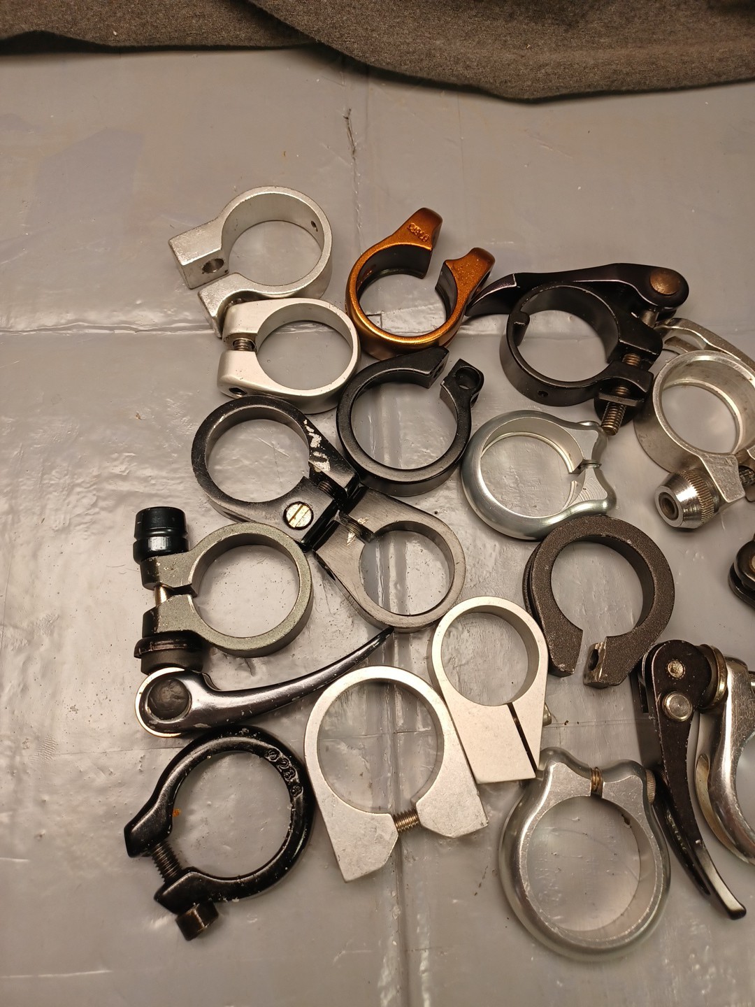 Lot Of Used Seatpost Clamps Vintage BMX MTB QR As Is See Pictures
