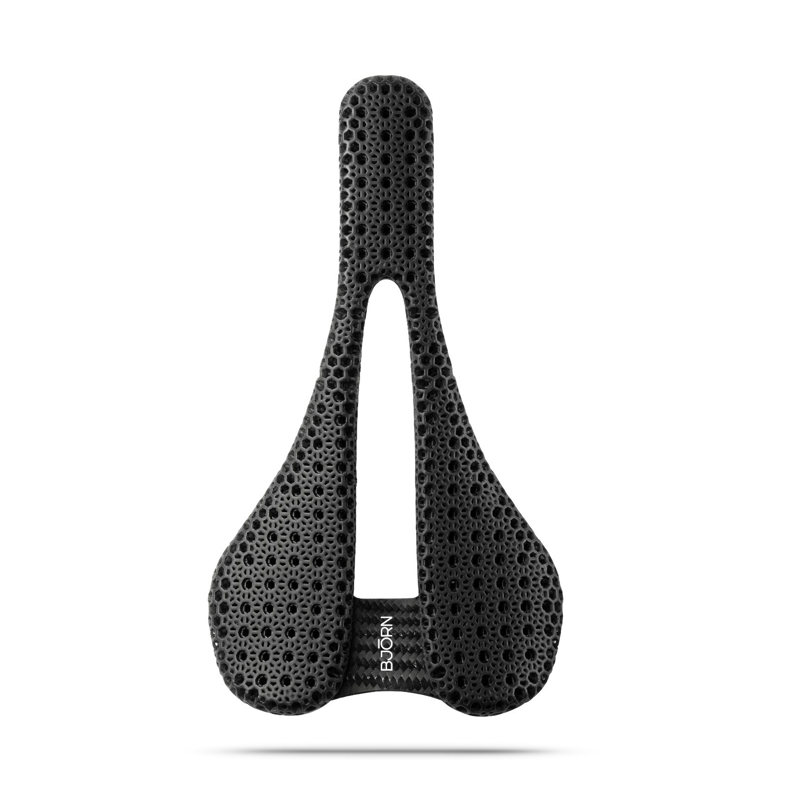 Bjorn Cycles Carbon Bicycle Bike Saddle with 3D Printed Pad Carbon Setka 155 mm