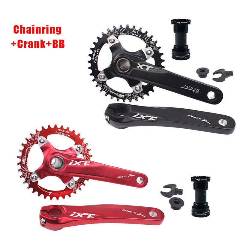 US Bicycle Crankset With BB 104BCD 32-42T Chainring 170mm Crank Fit Shimano/SRAM