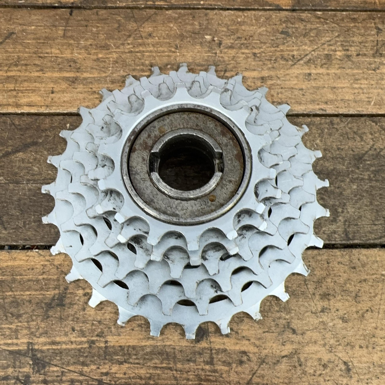 Vintage Suntour Freewheel 6 Speed 14-28T 28T Silver Steel 35×24 Japan Road