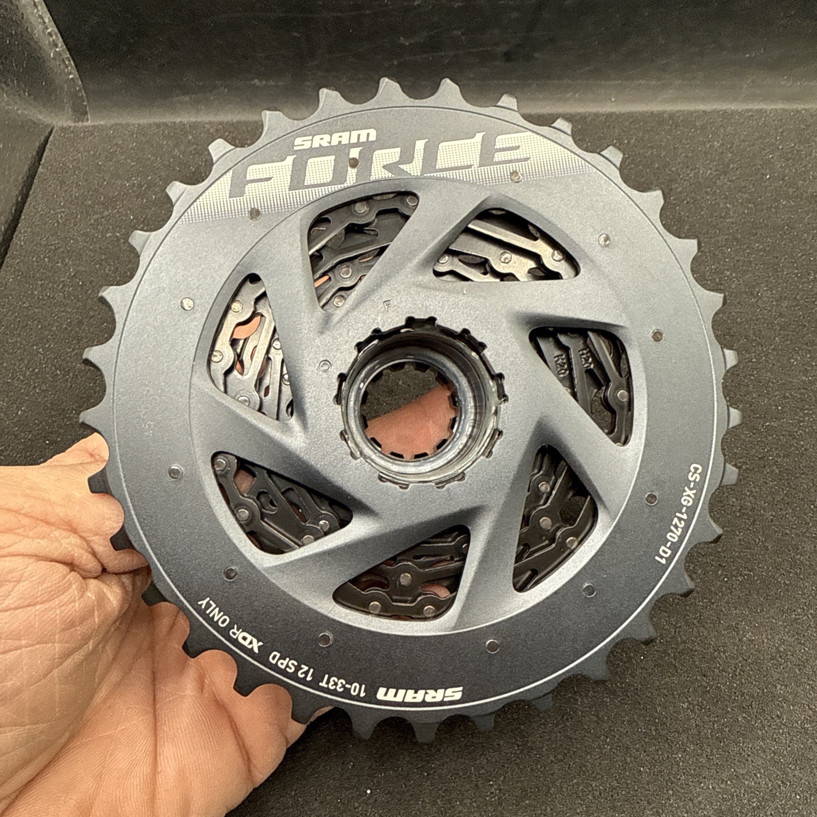 Sram Force 1270 10-33 Xdr Driver Cassette 12 Speed Cs-xg-1270-d1 Black (NW)