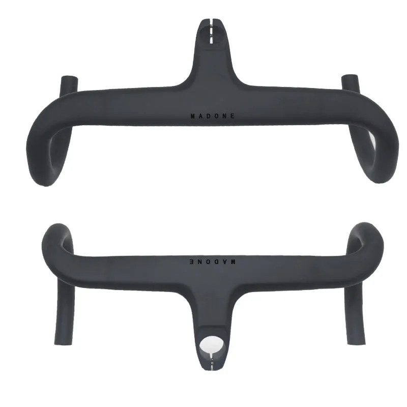 Road Bicycle Integrated Carbon Handlebar Stem with Spacer Mount 360-420*28.6mm