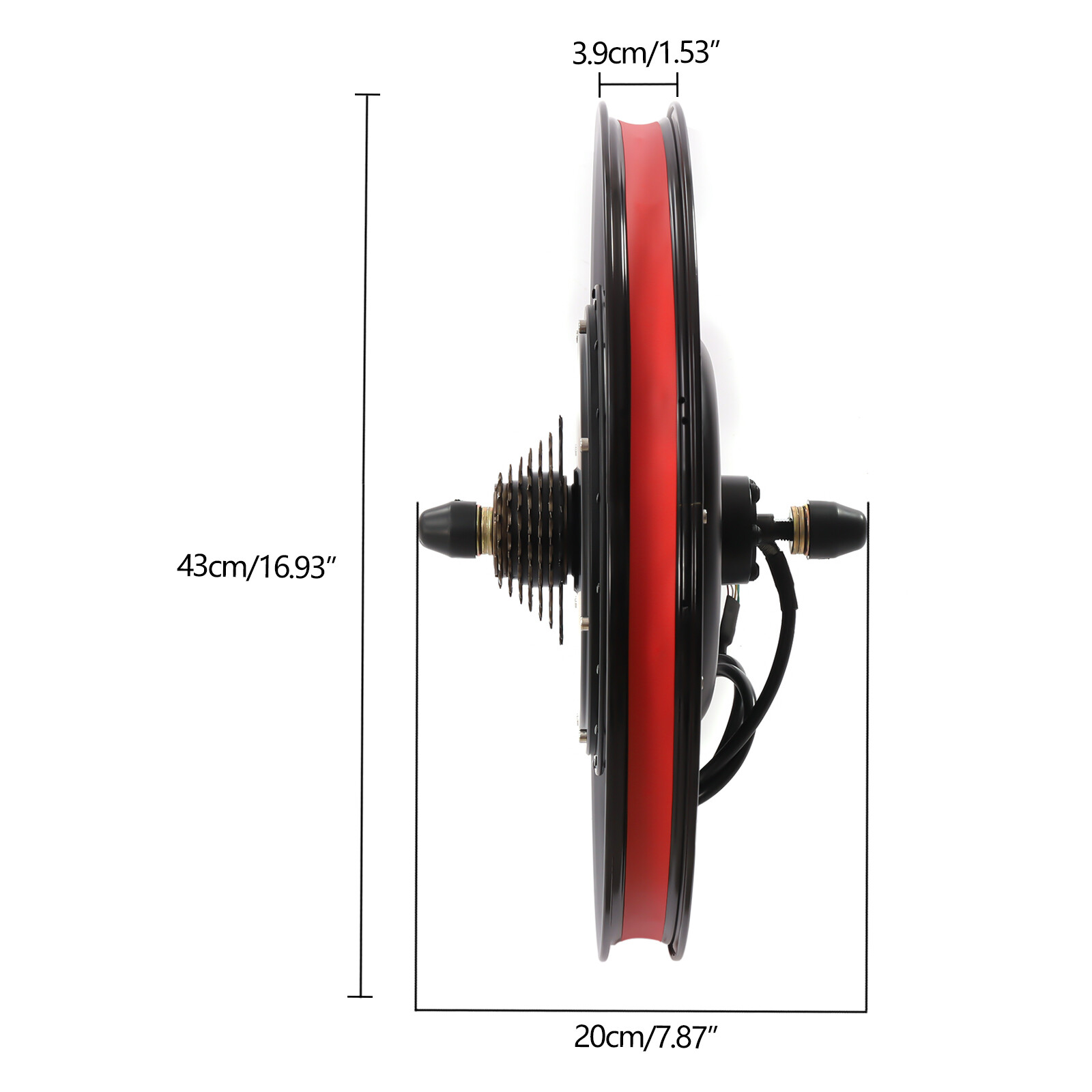 72 V 2000 W Electric Bike Rear Wheel Motor Kit 20″ E-Bicycle Conversion Kit LCD