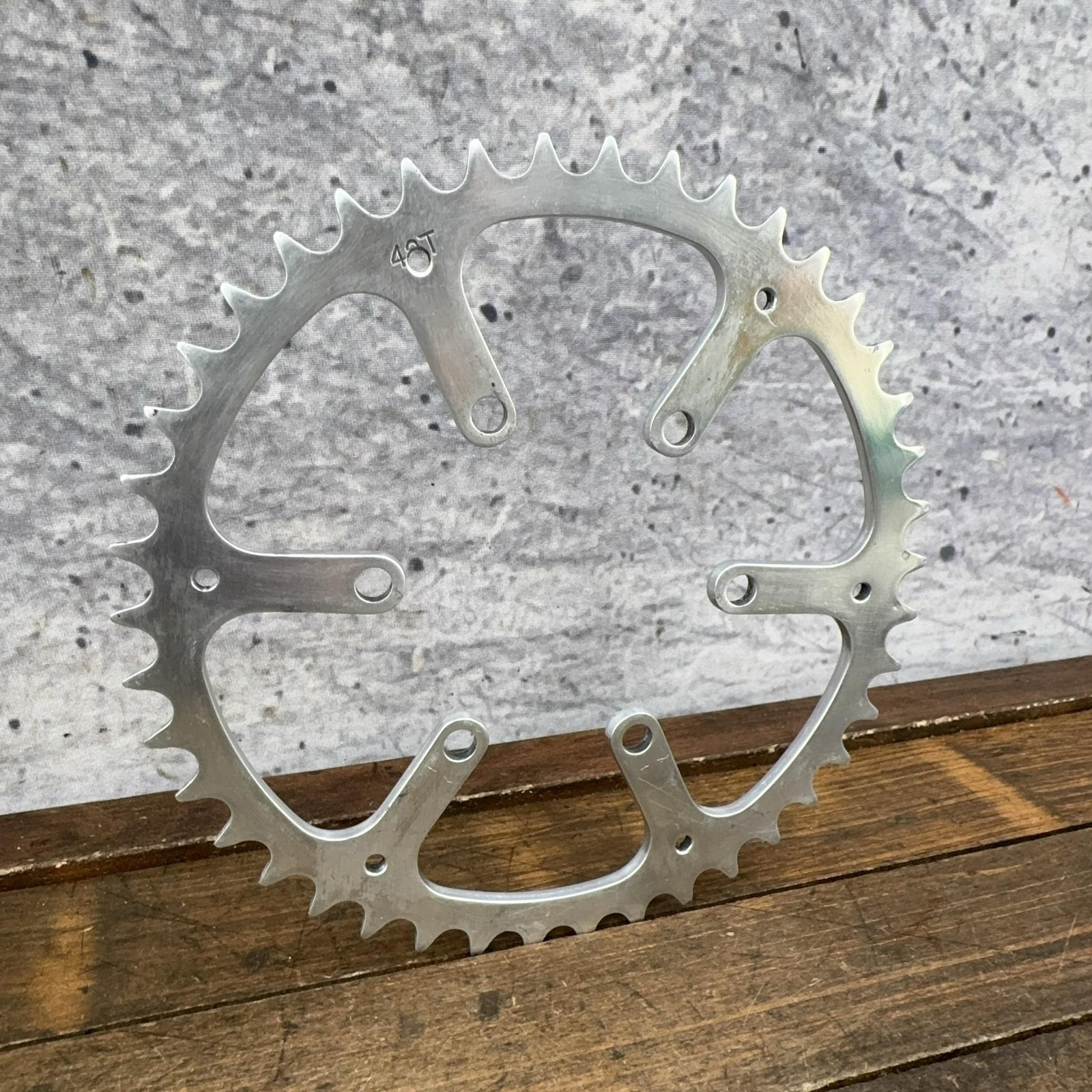 Vintage TA 48T Chainring 80 BCD 5-Arm Silver Aluminum Bike Outer 48 Tooth