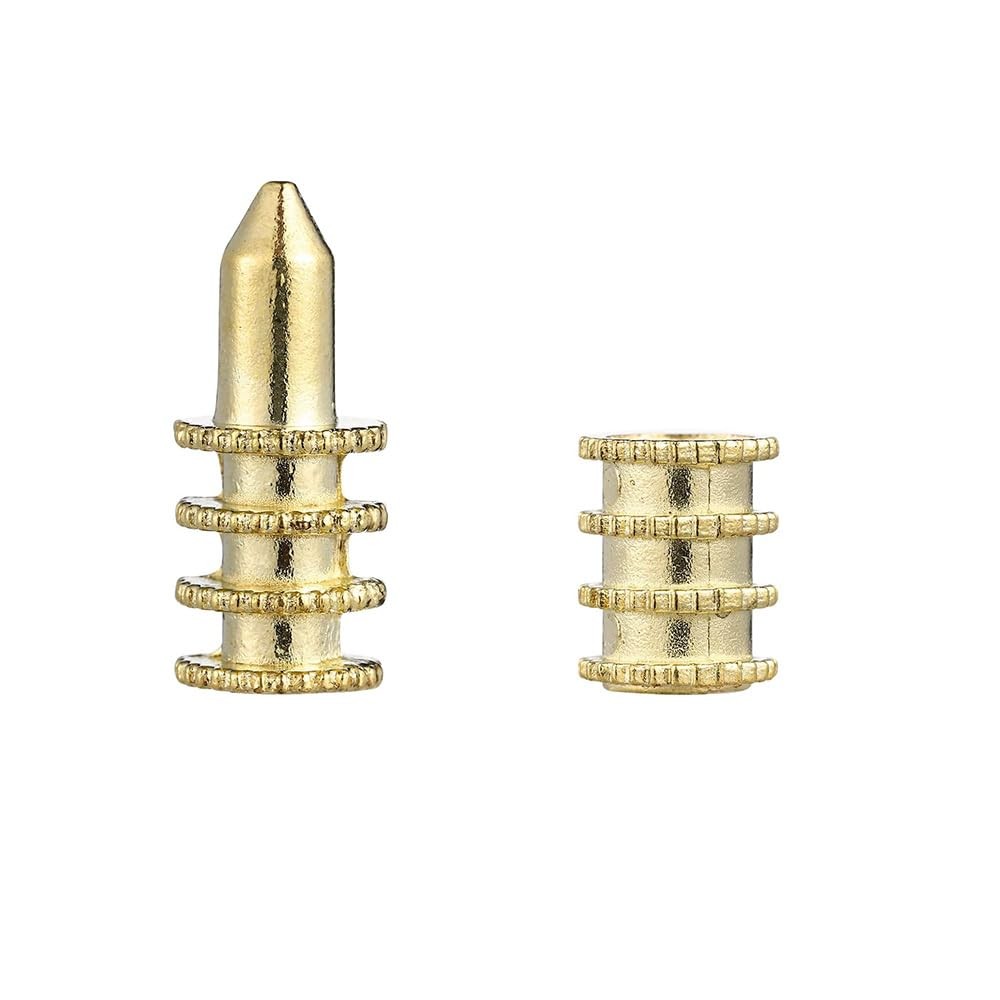 ZYAMY 15pcs Brass Table Leaf Dowel Pin Bolt Sleeve Connectors Table…