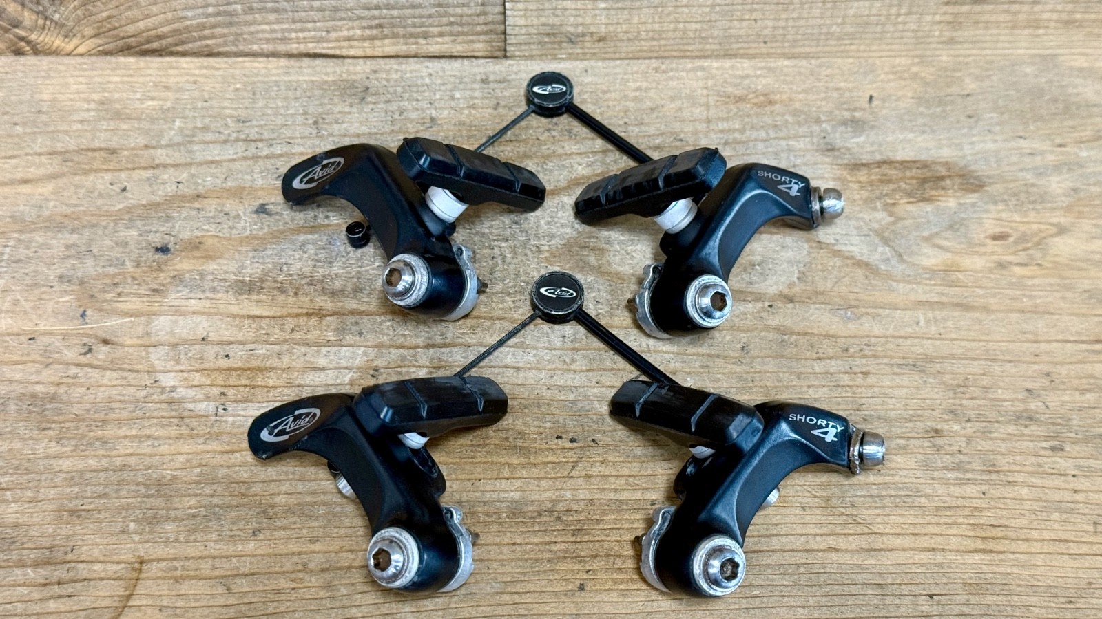 Avid Shorty 4 Canti Cantilever Brake Set w/ Bridge Wire