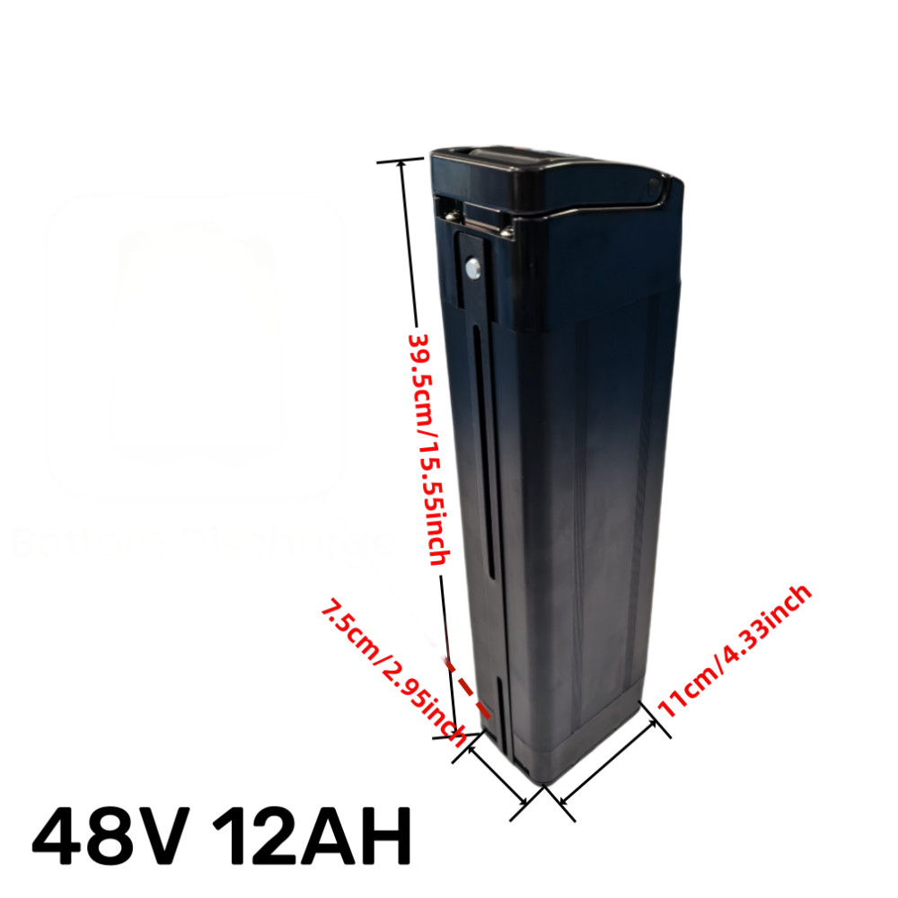 48V 12Ah EBIKE Battery Pack Lithium Li-ion Electric Bicycle Bottom Discharge BMS