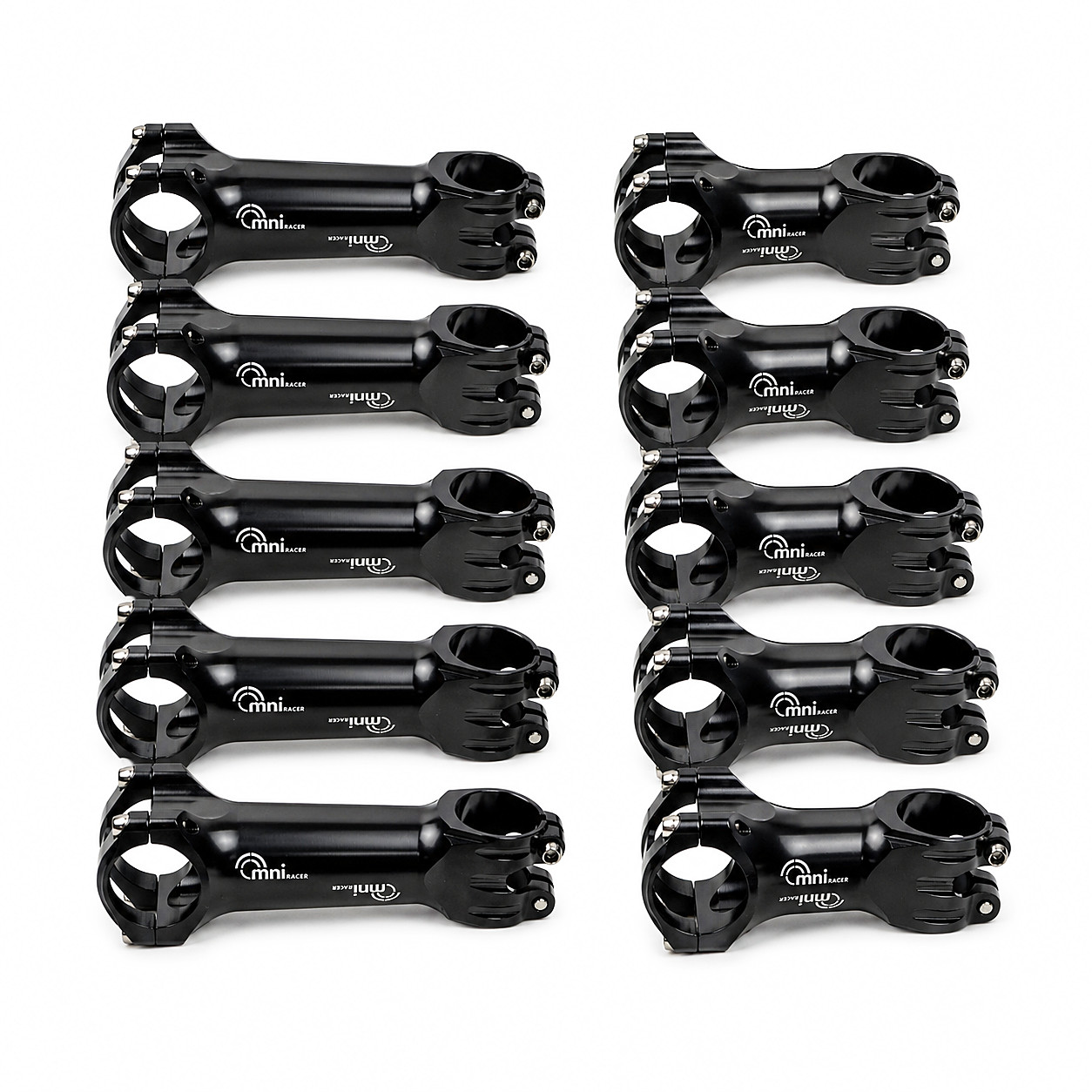 OMNI Racer WORLDS LIGHTEST RACE-Lite Handlebar Stem & Ti Bolts 31.8mm BLACK