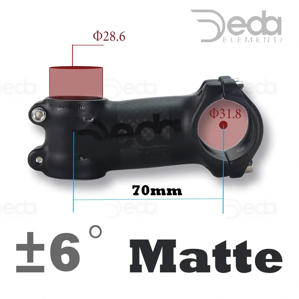 Handlebar Stem Part Gloss Matte Finish Road/MTB Bicycle Stem 6/17Degree 60-120mm