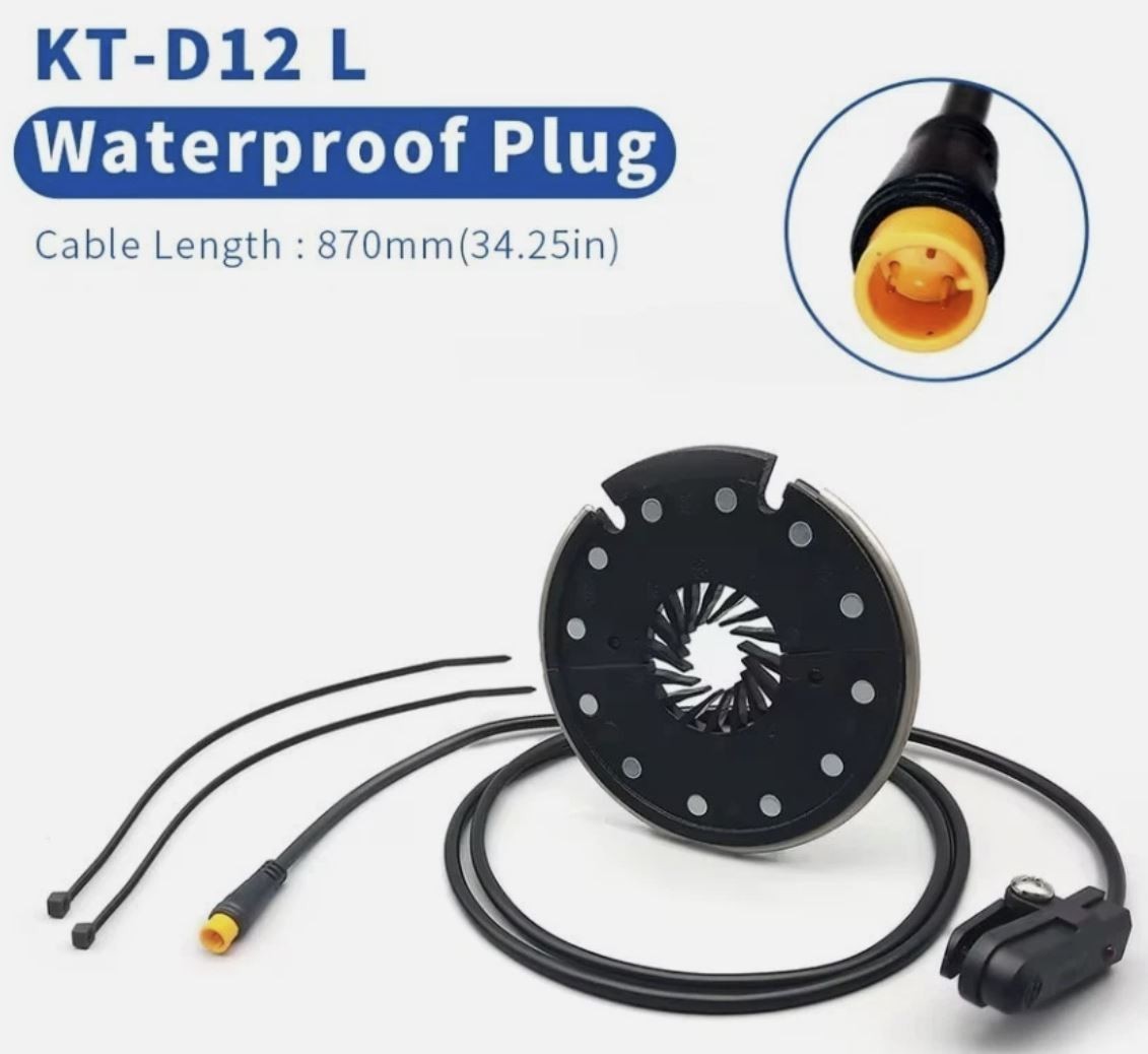 Electric Bike 3 Pin Bafang PAS 12 Magnet Pedal Assist Speed Sensor Ebike KT-D12L