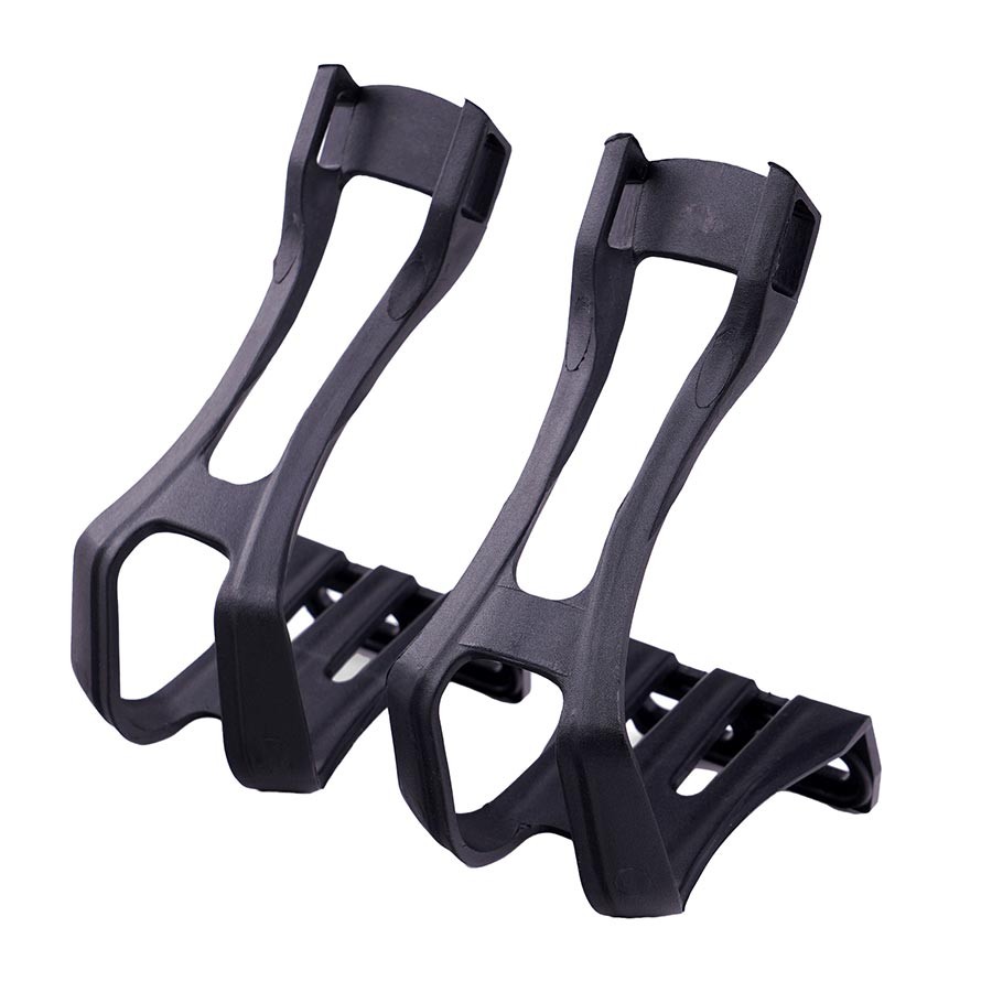 EVO E-Sport Resin Toe Clips for Road, Hybrid & Mountain Pedals – Large Fit &