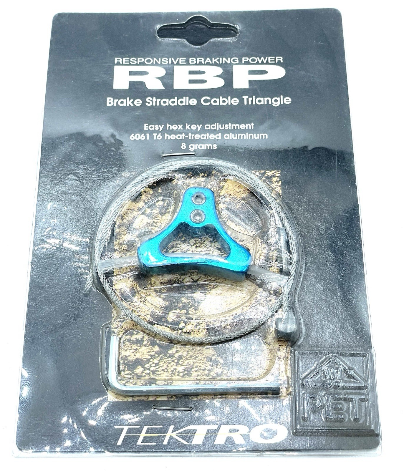 Tektro RBP Brake Straddle Cable Triangle Yoke 90’s MTB BMX Blue Anodized NOS NIB