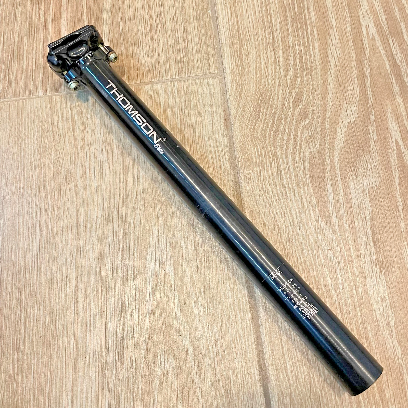Thomson Elite Seatpost – Zero offset 30.9mm x 367mm SP-E128 Black