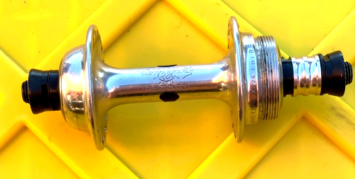 Vintage CAMPAGNOLO RECORD Low Flange Rear Hub 36H 126mm British 1.370x24F