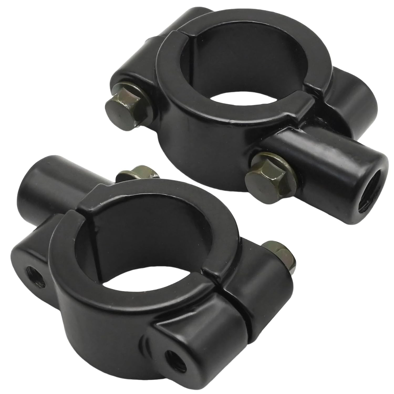 1″ Motorcycle Mirror Mount Handlebar Holder 10mm Thread Clamp 25mm Adapter