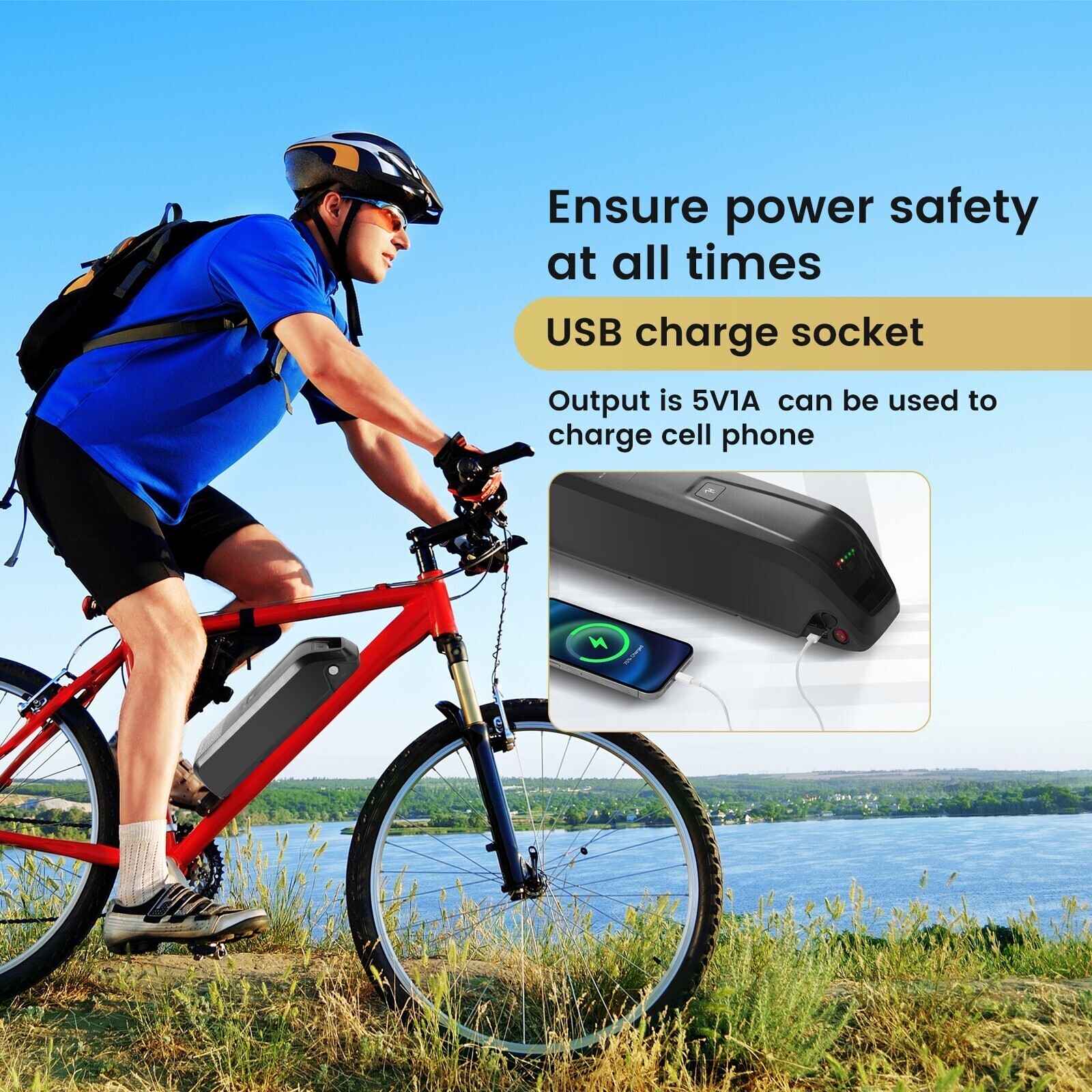 Hailong 36V Ebike Battery Lithium For 200-1000W Electric Bike Motor 30A BMS 5Pin