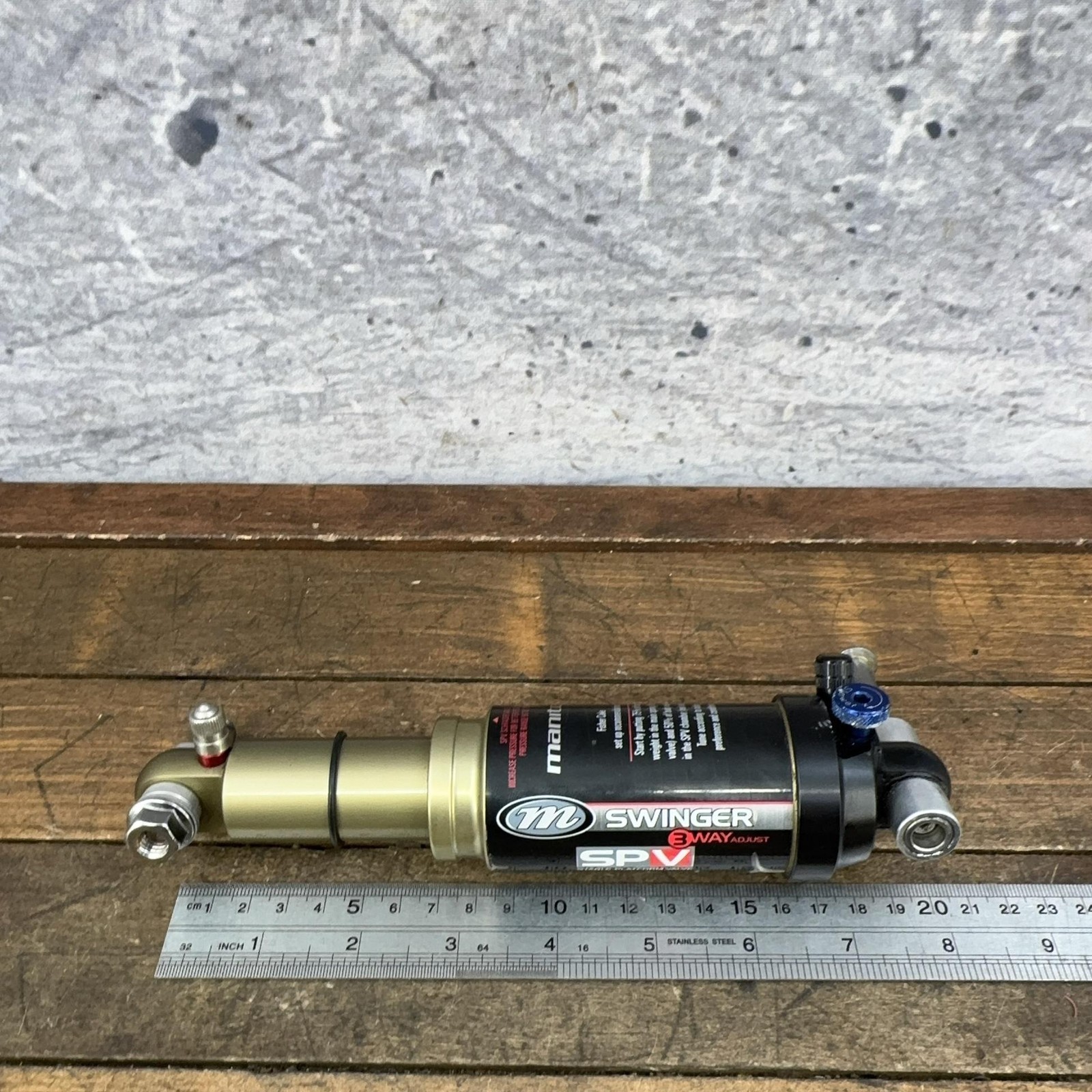 Vintage Manitou Swinger 3 Way SPV Rear Air Shock 7.875 MTB Mountain Bike Black