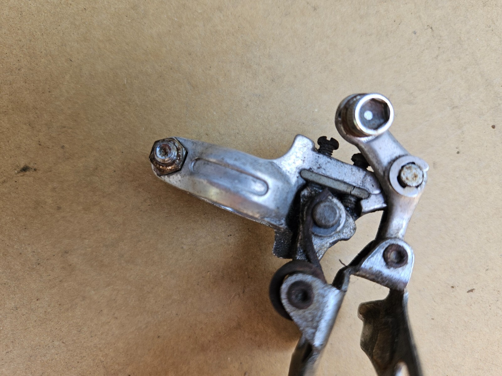 Vintage Shimano 600 Arabesque Double Front Derailleur 28.6mm Clamp Bottom Pull