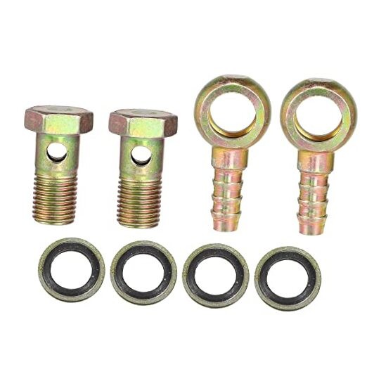 Banjo Bolt M14x1.5 10mm Banjo Hose Barb Bolt Fittings Brake Line Fitting