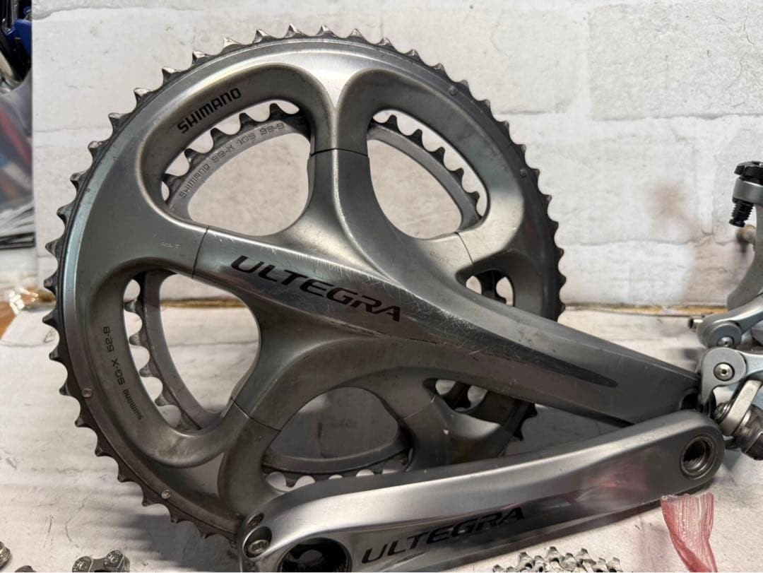 Shimano Ultegra 6700 10s Silver Groupset FC 165mm 52B ST FD RD BR CS Used