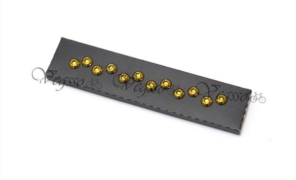 NEW MOWA DISC BRAKE ROTOR BOLTS SCREWS M5x10mm 12pcs, GOLD