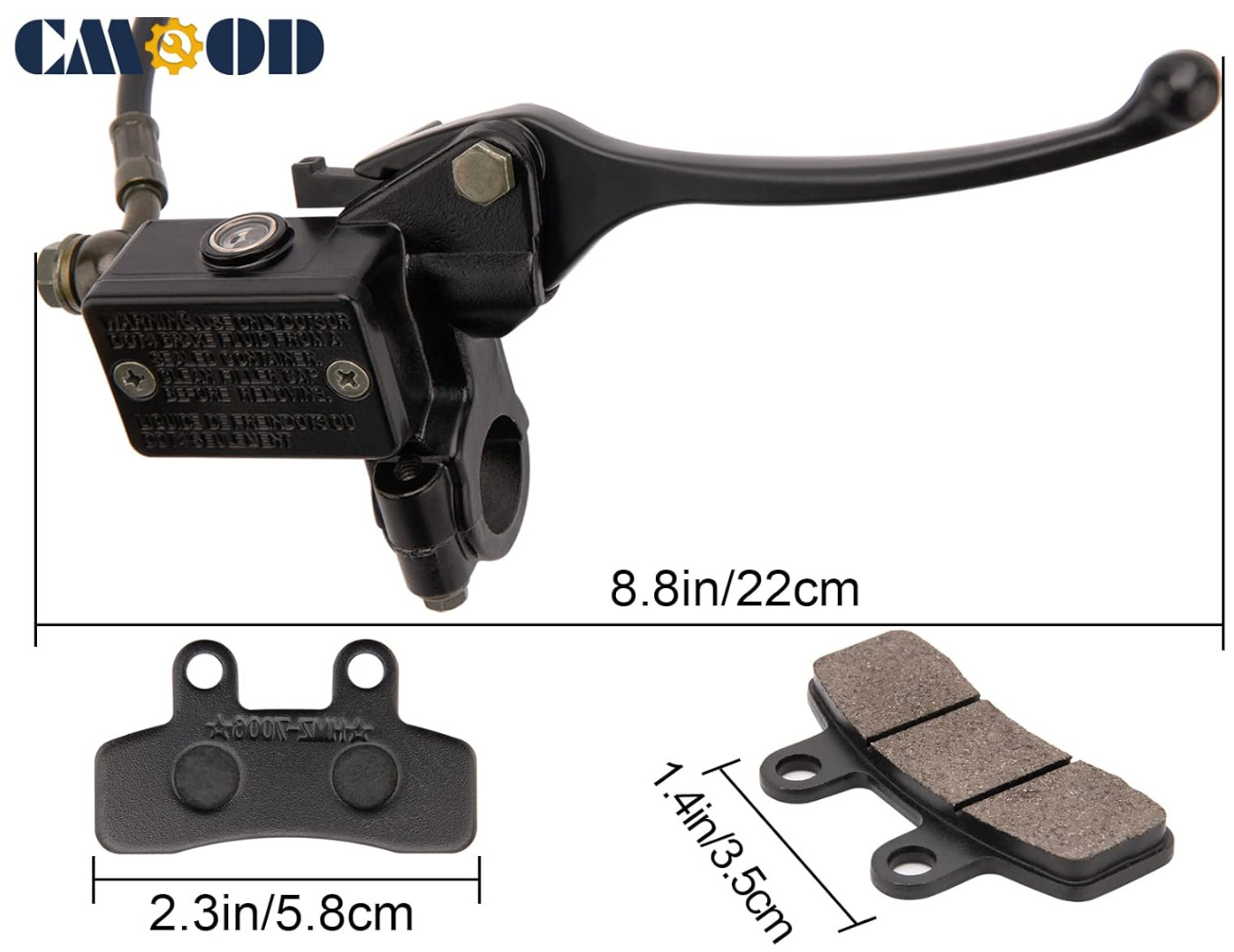 50-125cc ATV SSR Dirt/Pit Bike Front Disc Brake Master Cylinder Caliper Kit