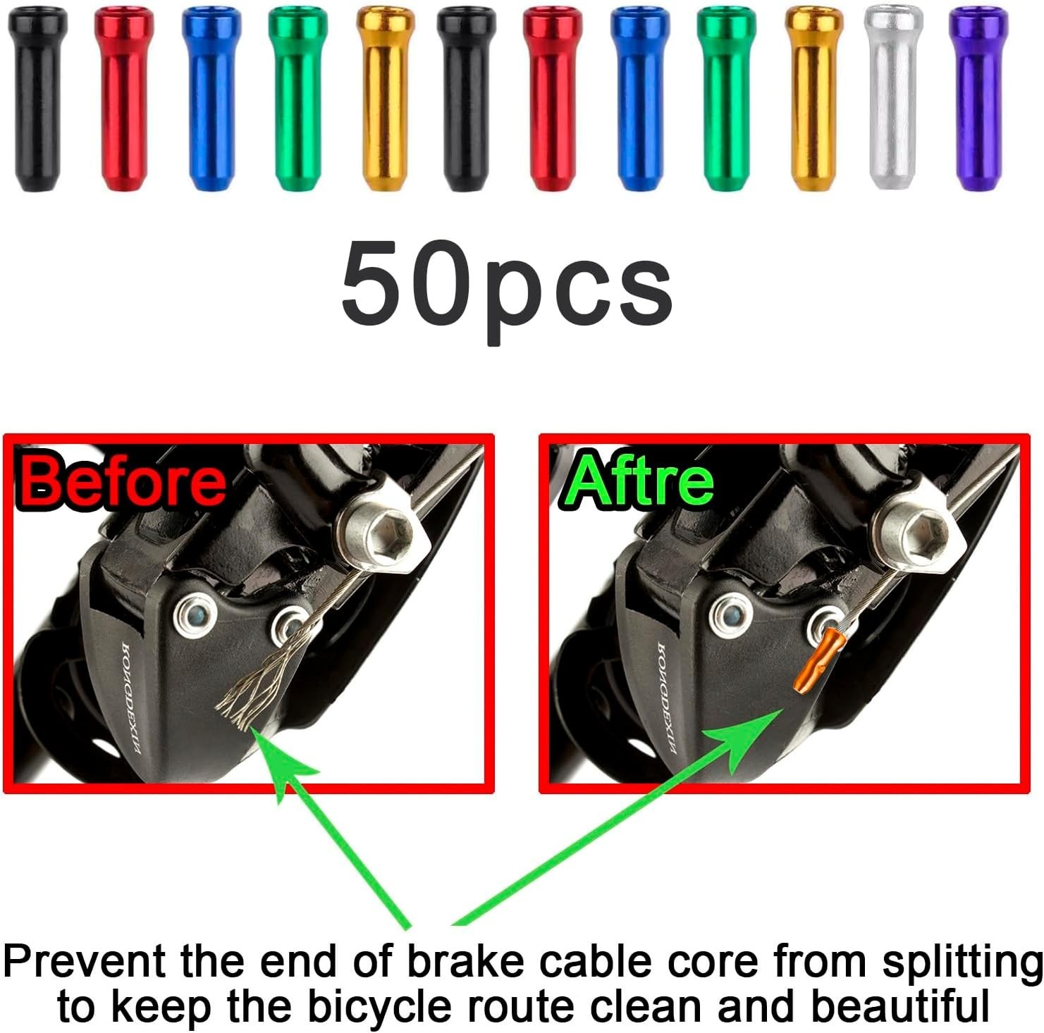 Durable MTB Brake and Shifter Cable Set – Zinc-Coated Steel for Smooth Braking