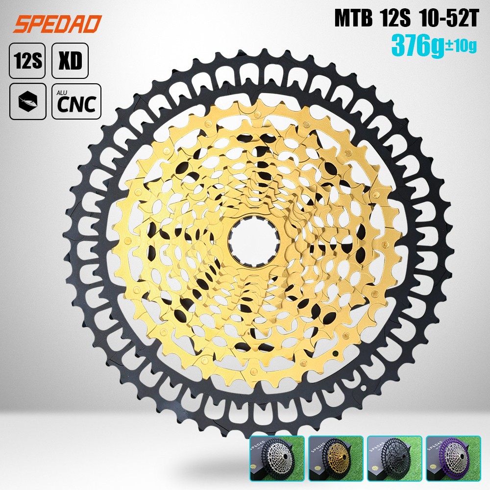 SPEDAO 12S MTB Cassette 10-52T 10-50T 11-50T XD HG Freewheel Lightweight CNC
