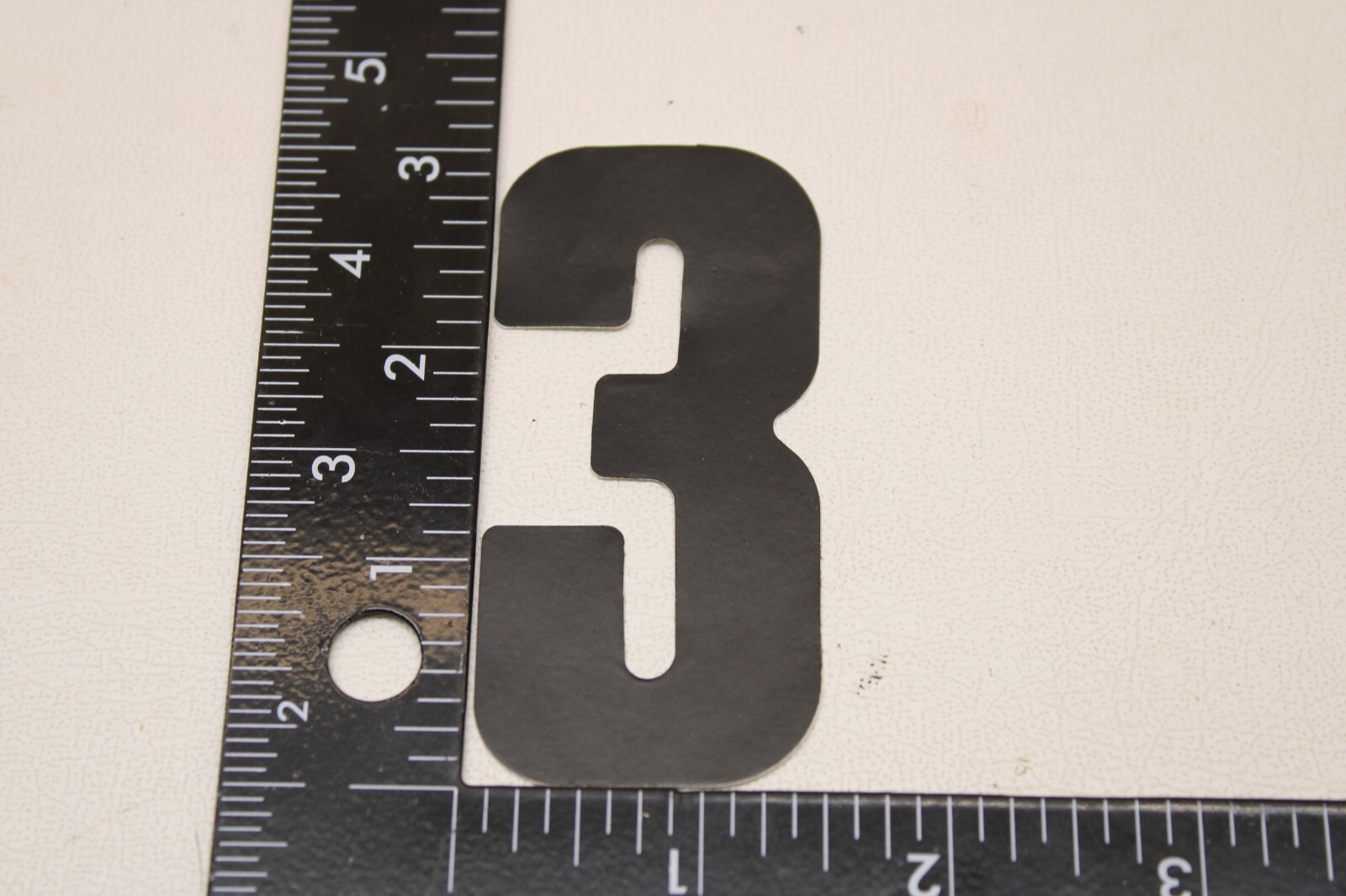 OLD MID SCHOOL BMX NUMBER PLATE STICKER DECAL – 3″ – STOCK # A – 20