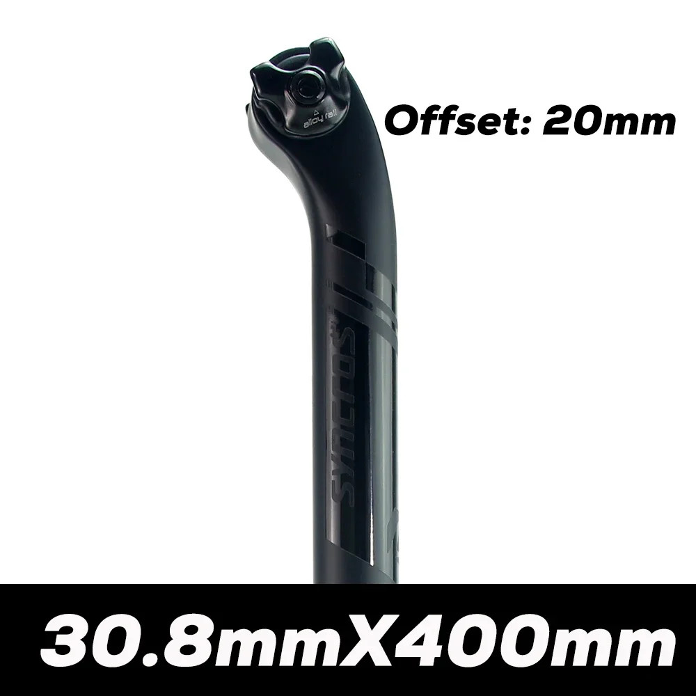 Carbon Fiber Seatpost MTB/Road Bike Seat Tube 0°/20° Rail 7×9/7x7mm 27.2-31.6mm