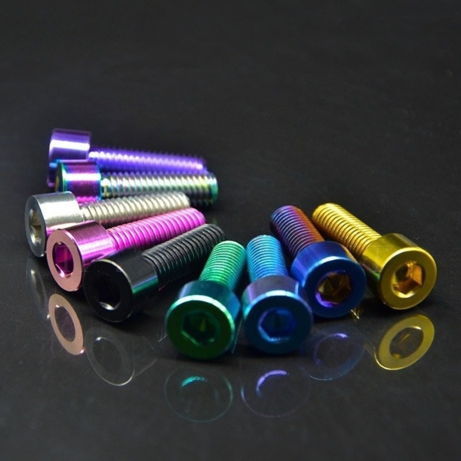 Titanium Bolts M7x20/25/30/32/35/40//43/45/50mm Cap Hex Head Screws Ti Fasteners