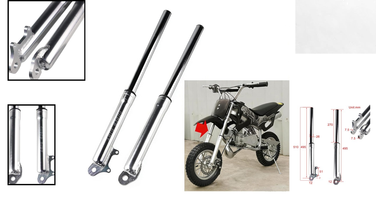 High Capacity S SHOCK QG-50 FK08 for Reliable Coolster 2 Stroke Performance