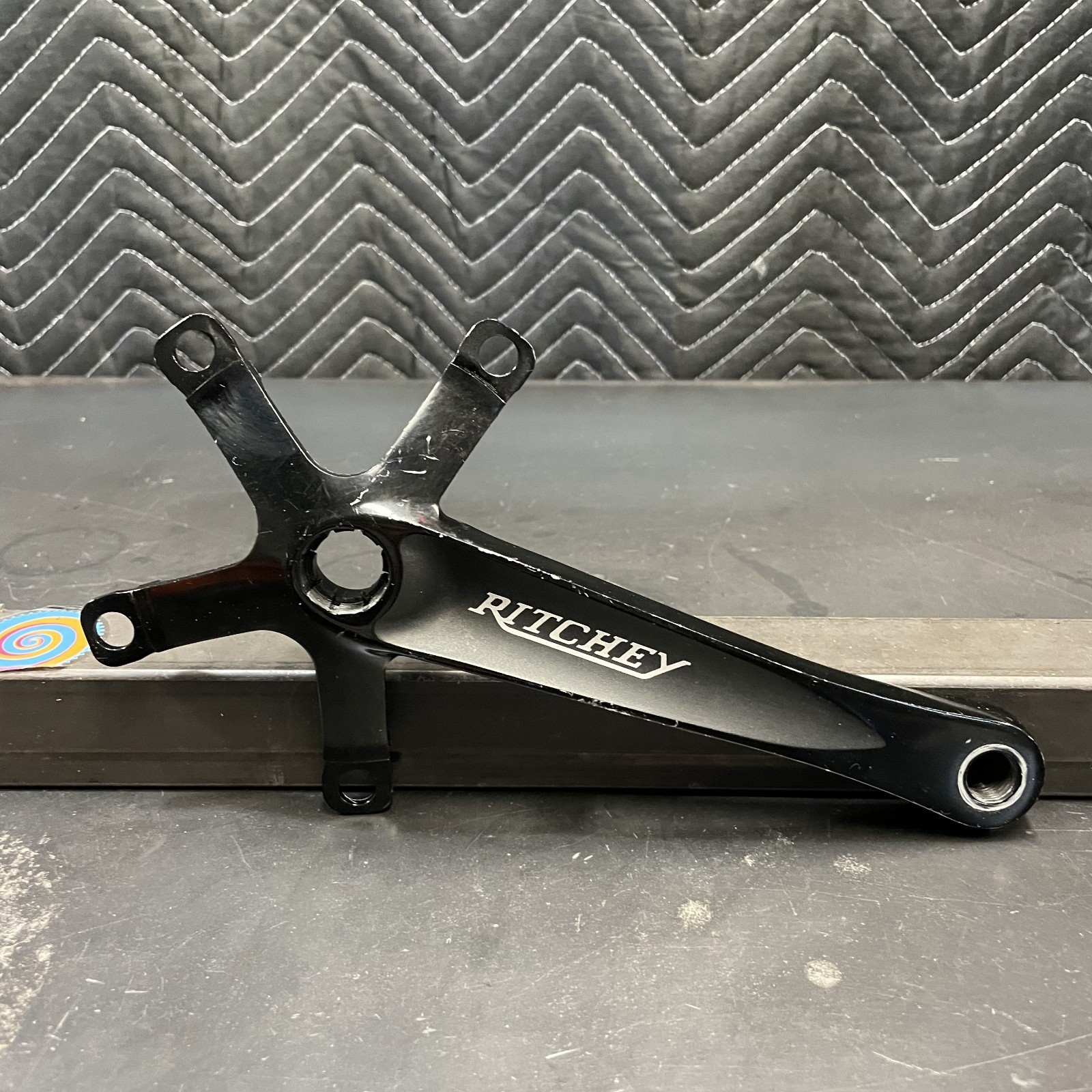 Black Ritchey WCS Double Crankset – Octalink – 175mm – 130 BCD – Used
