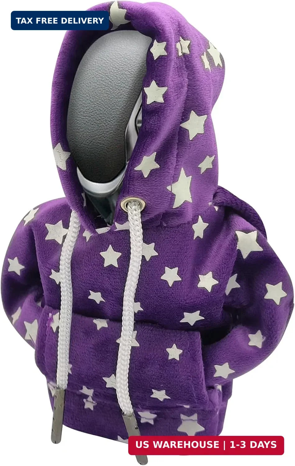 Universal Glow in The Dark Star Gear Shift Knob Hoodie Cover, Fashionable Mini S