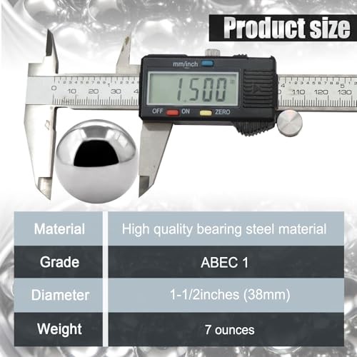 pcs 1.5»inch Chrome Steel Bearing Balls 38mm Steel Balls 1-1/2″-38mm 2