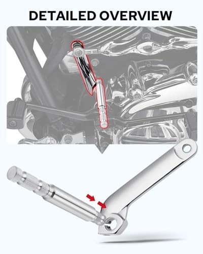 2PCS Stainless Steel Inner Shift Rod Lever Kit for Harley Touring 1984-2016