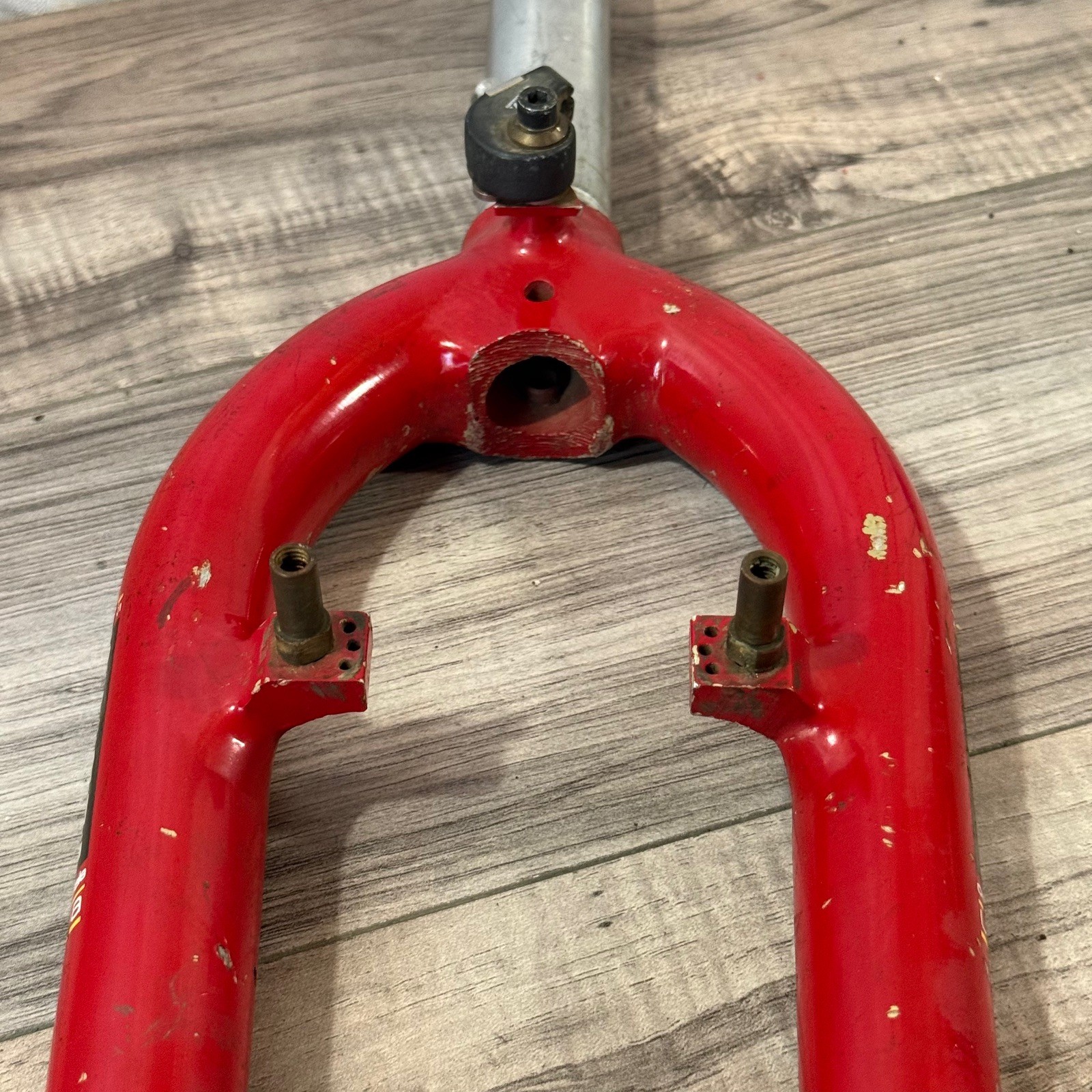 Vintage Cannondale Pepperoni 1 1/4 Threaded Steel Steerer Red 137mm 26