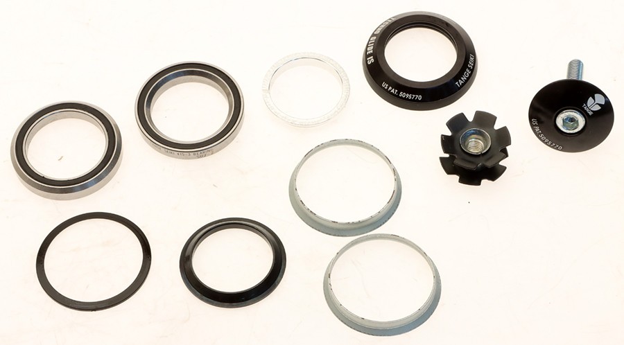 Tange Seiki Technoglide IS2 Cartridge Integrated Headset Threadless 1″ Black NEW