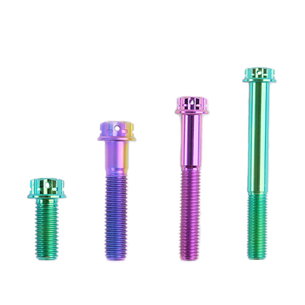 Titanium Screw, Torx Head Screw M8x10 – 120mm Green/Purple/Candy for Motorcycle