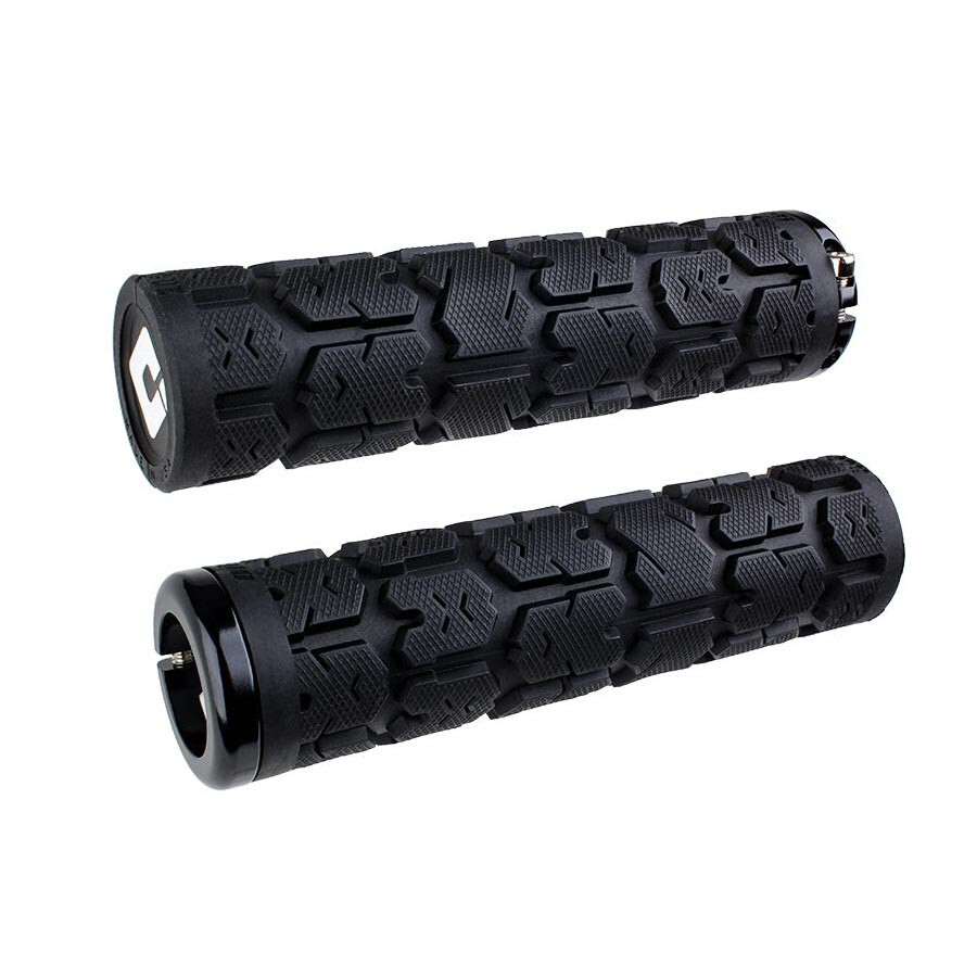 ODI Rogue Lock-on Mountain Bike Grips Black with Black Clamps