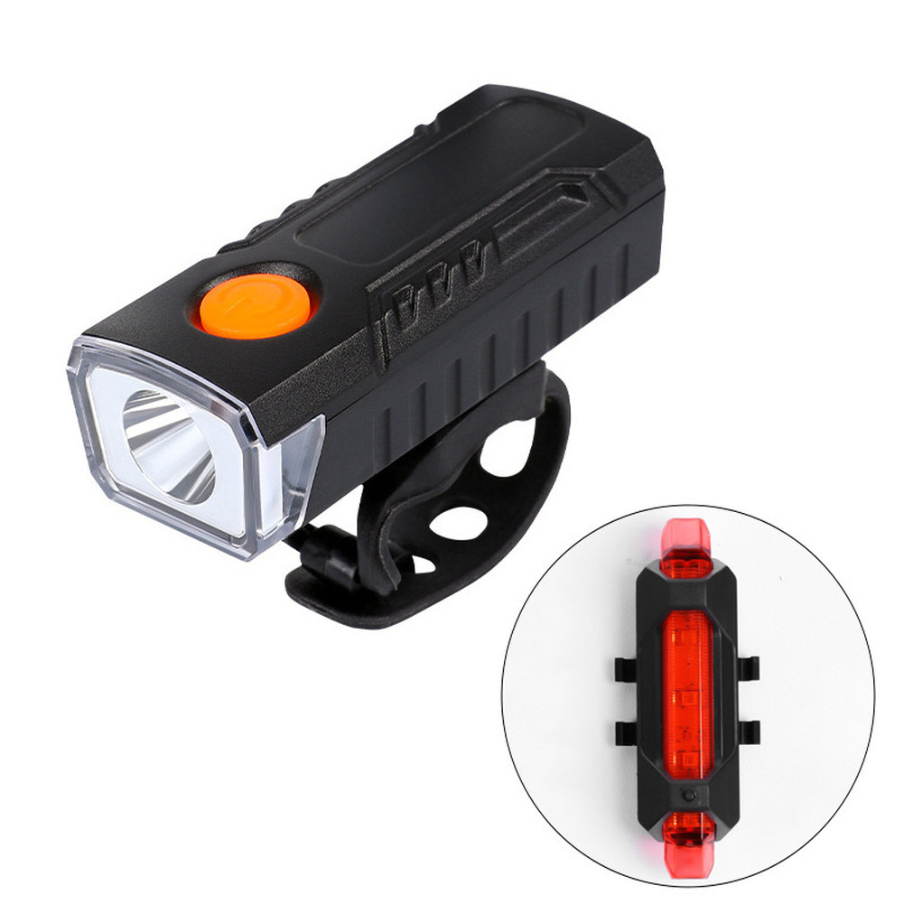 Bicycle Front Light 1200 Lumen Bright LED for Night Riding 7.2x3x3cm Plastic
