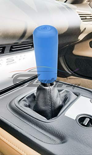 Blue Shift Knob Stick Frosted Matte Crystal Bubble Long Throw 20cm Matte Blue
