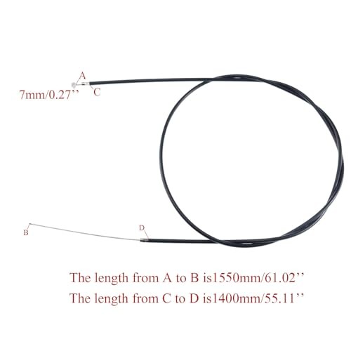61″/1550mm Brake Cable Fit for Baja Doodle Bug DB30 Coleman 1550mm/61″ Black