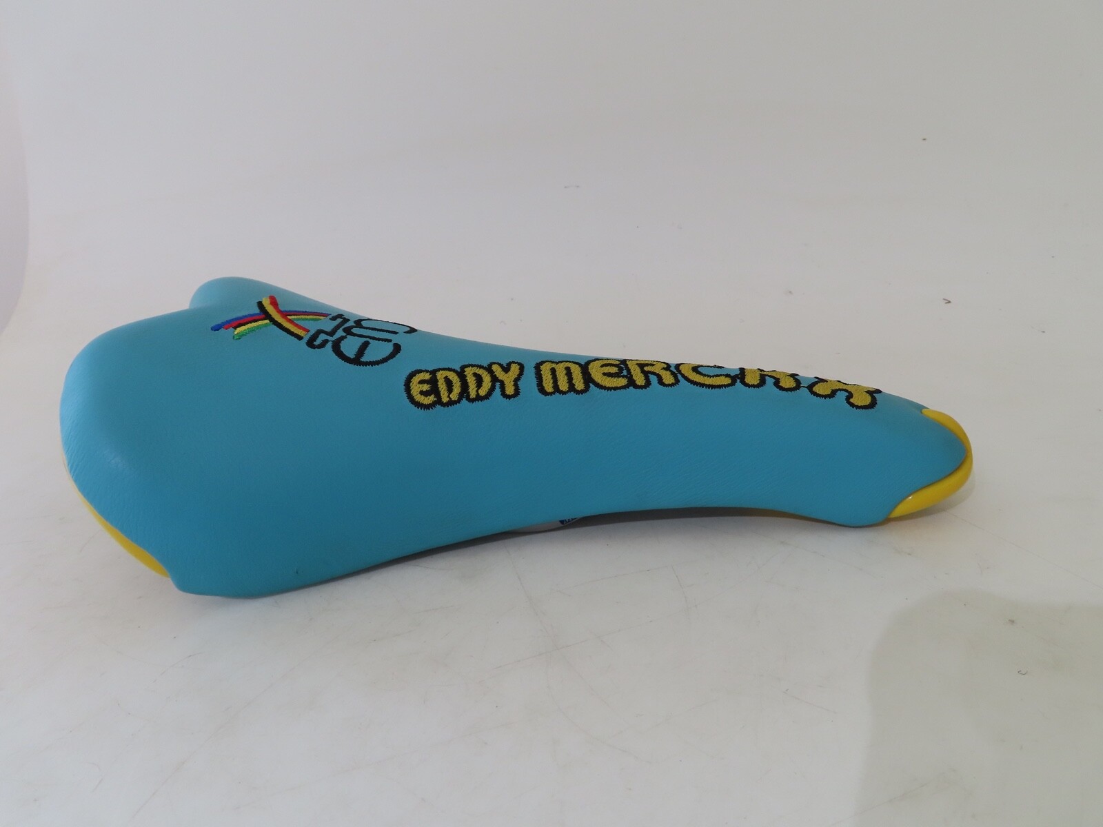 Selle Italia 1999 Eddy Merckx Turbo-matic 3 baby blue leather Mn-rail saddle
