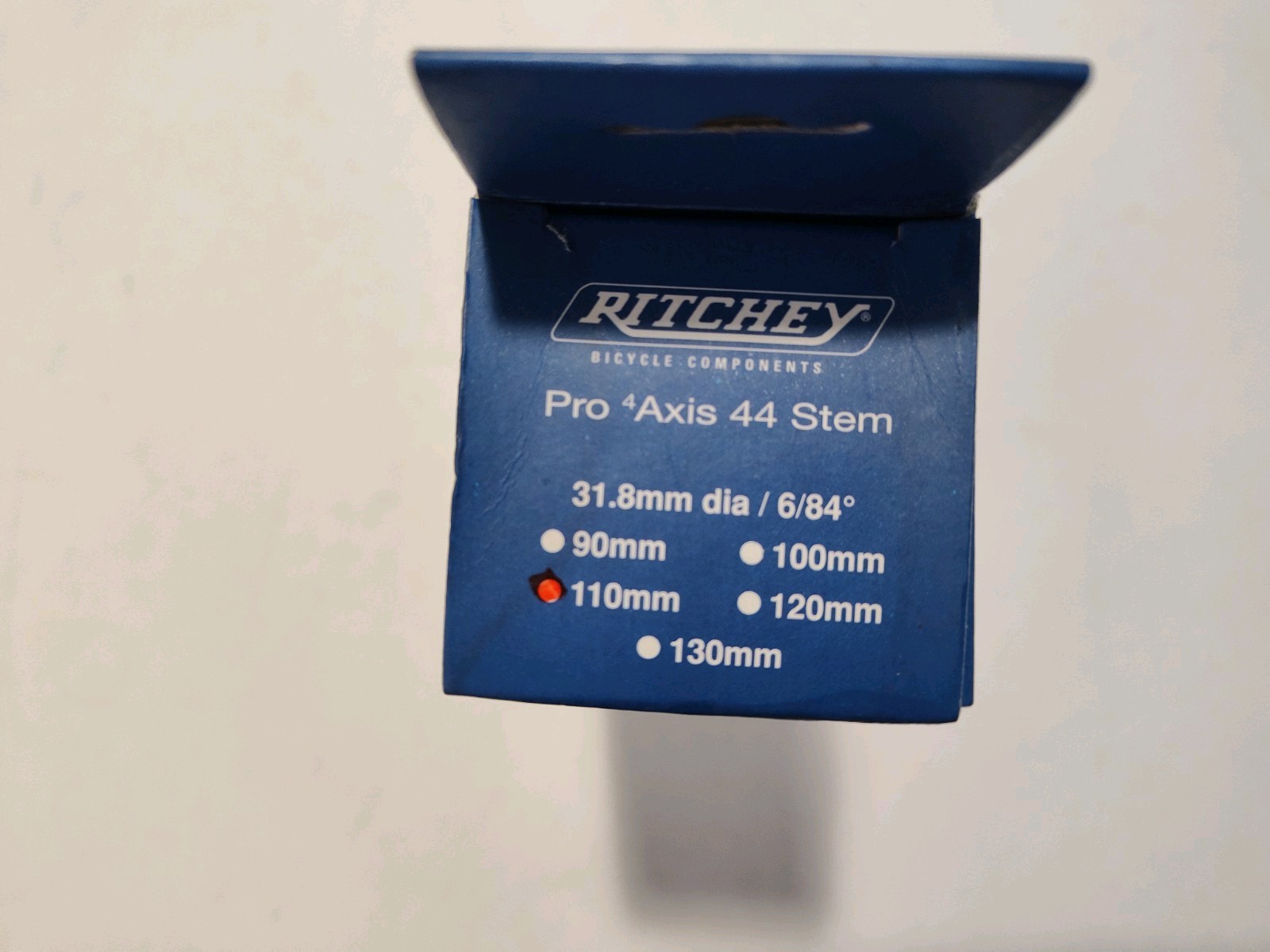 Ritchey Pro Threadless Stem 110mm /6° / 84° 4 Bolt Axis 5Nm Black, Blue, Silver